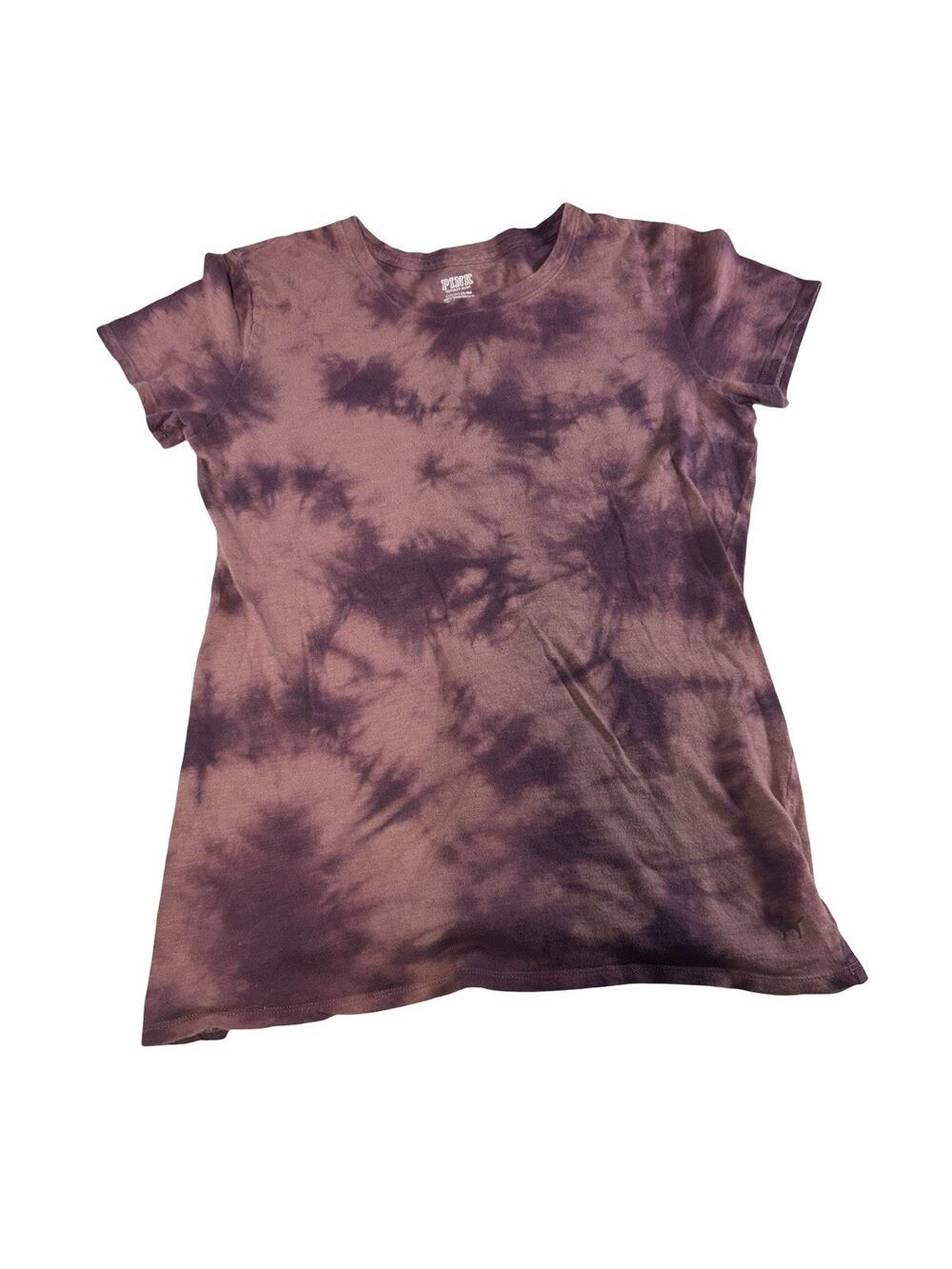 PINK Victoria’s Secret Women’s Small Purple Tie Dye T-Shirt